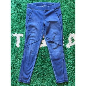 Calvin Klein Jeans Leggings Womens 30‎ Blue Excellent Stretch Denim Moto Seam